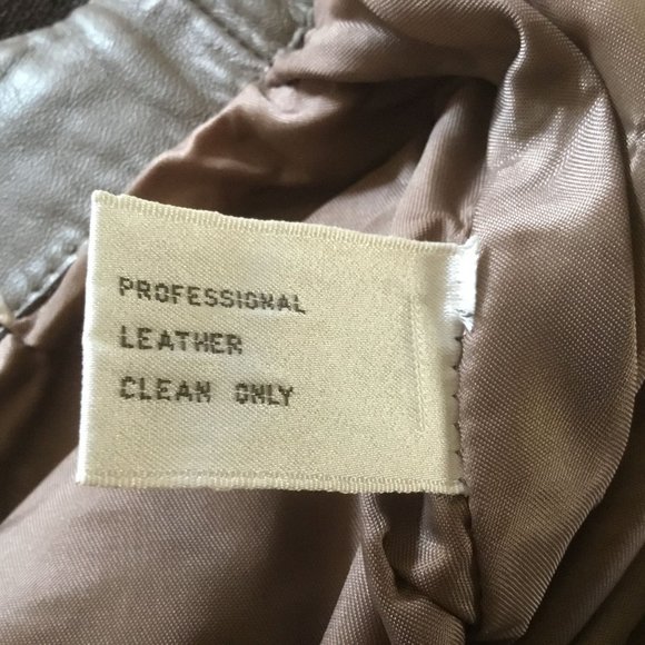 Arlando Vintage 80's Brown Leather High Waist Lined Pants - Picture 12 of 12